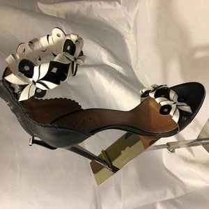 Stunning Black & White Alaia Sandals